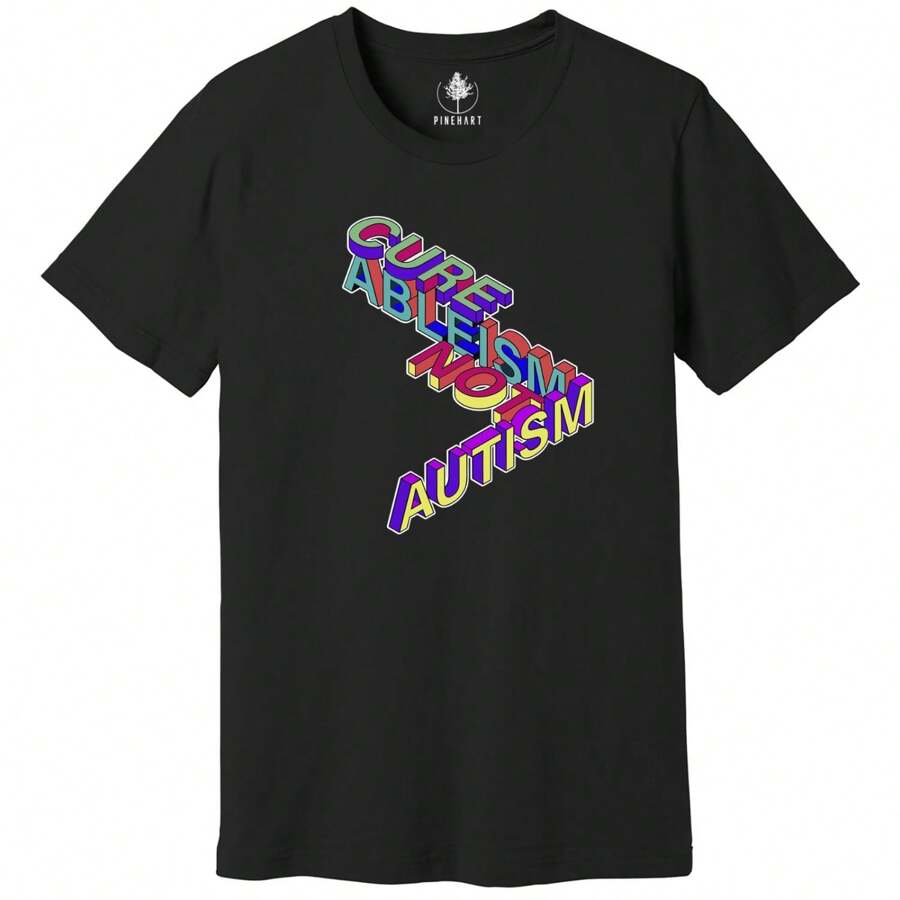Cure Ableism Not  Shirt, Mental Health,  Acceptance Shirt, - White - View 1