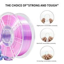PLA Filament 1.75mm Bundle Silk Dual Color, 3D Printing PLA Filament 1.75mm Dimensional Accuracy +/- 0.02mm, 1KG*2 Spool (4.4 Lbs)