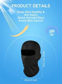 10 件装男士滑雪面罩全脸罩冬季面罩紫外线防晒拉法帽女士户外骑行 - A - 查看 4