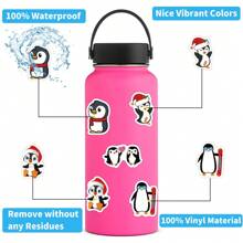 50 PCS Cute Penguin Stickers Vinyl Aesthetics Stickers, Decals, Scrapbooking, Diary, Bumper, Skateboard, Water Bottle, Cartoon, Hard Hat, Car Stickers