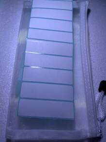 50/100/200/400pcs Solid Color Label Stickers Easy-To-Use & Multi-Purpose Self-Adhesive Tags, Suitable For Office And School Back To School - White - View 8