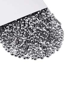 50pcs/100pcs/200pcs Round Headed Two Foot Nail Fastener, Bread Round Fastener Used For DIY Items In Craft And Handicraft Schools (0.3 X 0.6 Inches) - A - View 3