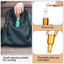52/10/2/120/500pcs Set Of Small Plastic Wine Bottles With Cap And Funnel Lightweight And Non-Leakage Transparent Bottle With Screw Cap, Can Be Used To Fill A Variety Of Liquids And Fine Solids, Suitable For Putting In The Bag To Take Out Travelling And Etc. - Multicolor - View 5