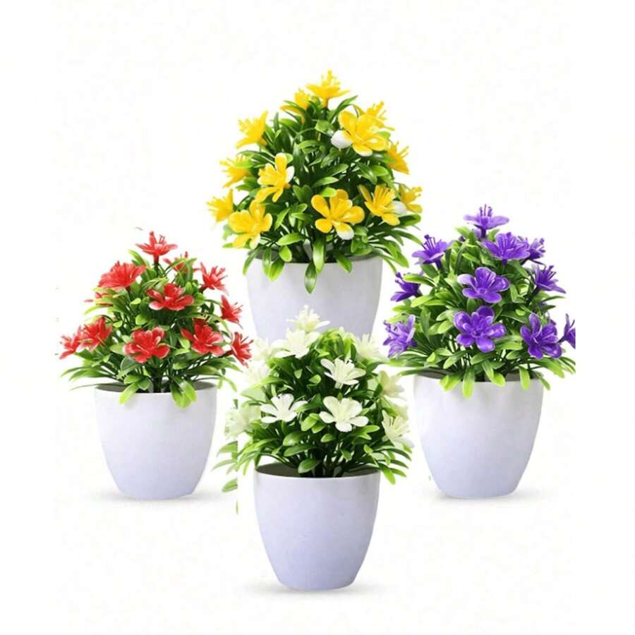 1 pieza Planta falsa en maceta, planta artificial pequeña para decoración del hogar, helecho artificial para interior, decoración para mesa de baño, escritorio, dormitorio, gabinete y cocina, decoración de primavera, regalo de decoración para habitación, dormitorio, cumpleaños y graduación