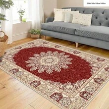 1 件水晶天鹅绒斑点地毯、门垫 - 防水、防滑、易于清洁、可机洗、柔软舒适的地毯，适用于入口、厨房、客厅、卧室、走廊、浴室、洗衣房 - 家居装饰