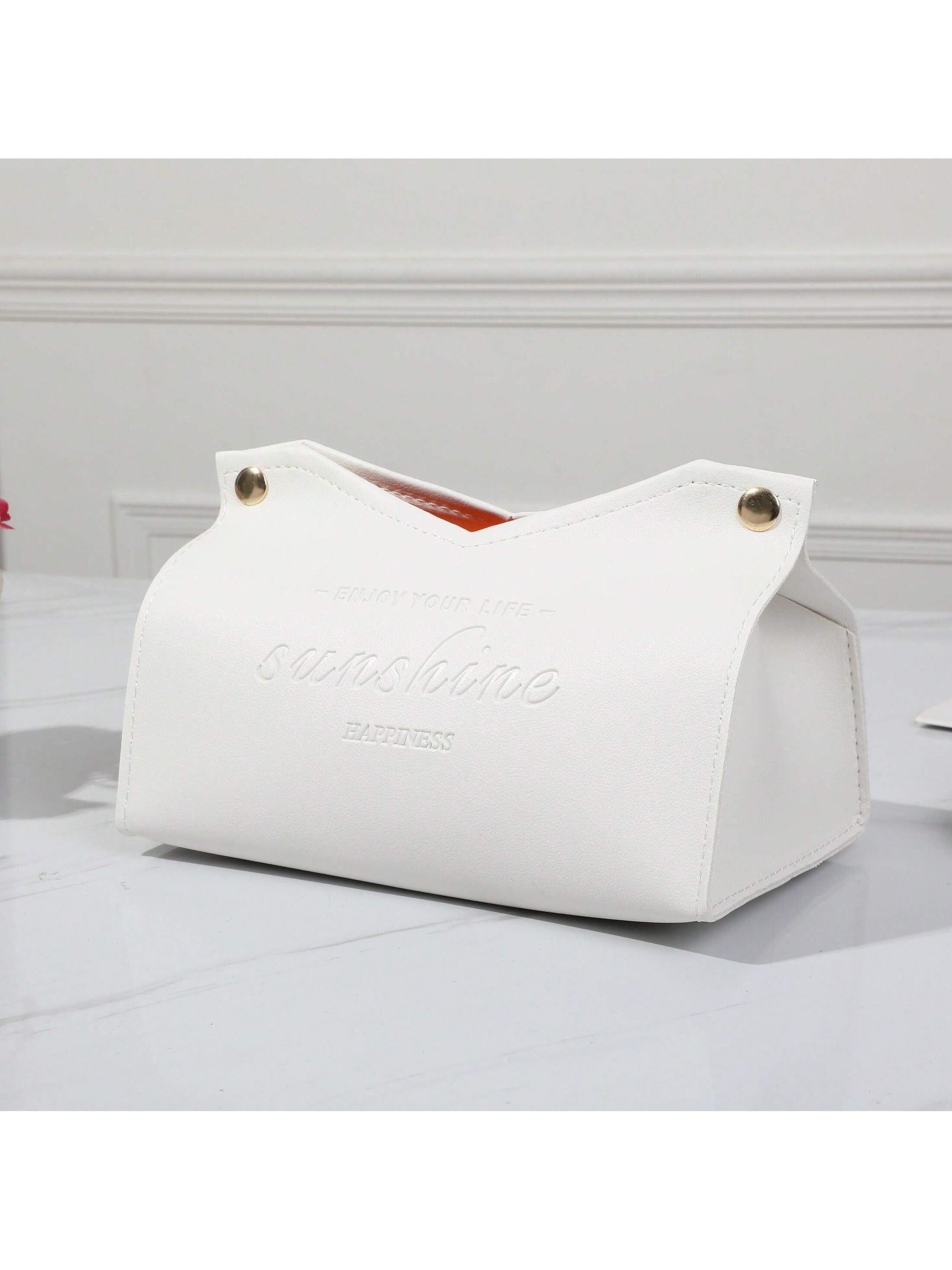 1 علبة مناديل من الجلد ومقاومة للماء كإكسسوار للمط...