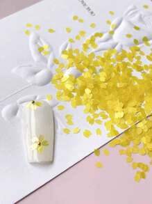 1 Bag Of Cherry Blossom Sequins DIY Nail Art Decorations, Suitable For Spring Nails Charms Nails Supplies Nail Art