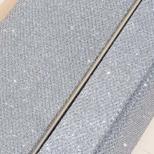 Shimmering Elegant Evening Clutch Bag, Chain Shoulder Bag, Ladies Square Purse For Ramadan