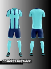 2 pièces Maillot de soccer personnalisé - T-shirt à manches courtes + short co-ord imprimé motif dragon. Ensembles de sport respirants et absorbants pour un cadeau personnalisable avec nom et numéro imprimés