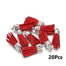 20/50 piezas Colgantes con borlas dorados y plateados, broches, accesorios para pendientes, llaveros, colgantes, borlas para manualidades y joyería DIY