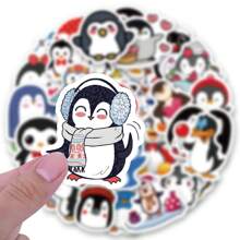 50 PCS Cute Penguin Stickers Vinyl Aesthetics Stickers, Decals, Scrapbooking, Diary, Bumper, Skateboard, Water Bottle, Cartoon, Hard Hat, Car Stickers