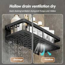 Bathroom Storage Rack Stainless Steel Anti Rust Storage Shower Rack Suction Cup Storage Rack Household Storage Appliances