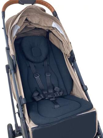 1 st universal sittdyna för barnvagn, mjuk och andningsbar sovmatta för spädbarn som passar för flera barnvagnar