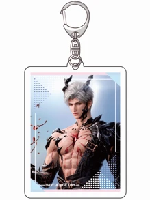 1pc Game Love And Deepspace Anime Love And Deep Sky Series Acrylic Keychain Cute Cartoon Keyring Bag, Suitcase Accessory Phone Pendant Car Ornament. - Multicolor - View 6