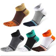 3 pares de calcetines con dedos para hombre de colores variados, cómodos, suaves y transpirables, adecuados para actividades deportivas y uso casual diario