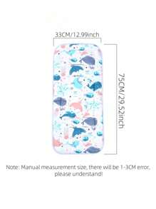 1pc Almofada de assento para carrinho de bebê, almofada espessa de absorção de choque para carrinho de bebê, cadeira alta, cadeira de balanço, berço, uso em todas as estações - Multicolorido - Ver 10