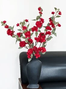 1/2 束人造玫瑰花束，88 厘米假花可弯曲且不会褪色 - 适用于婚礼装饰、情人节装饰、生日装饰、周年纪念装饰、家居装饰、桌面装饰、卧室和浴室房间装饰、书桌装饰、房间装饰用品、秋季装饰、秋秋装饰、桌面装饰、花盆装饰 - 紅色 - 查看 5