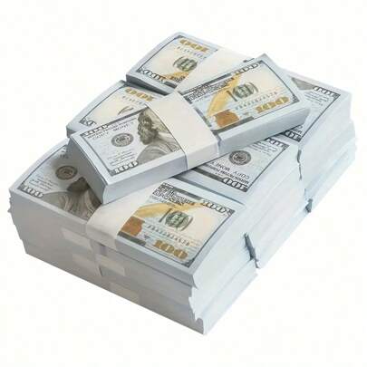 100 قطعة من أوراق النقود الورقية الصغيرة مقاس 11.5*4.8 سم، 100 قطعة من نسخ 1:1 بقيمة 100 دولار لألعاب الحفلات، 20 قطعة من نسخ صغيرة بحجم 3*1.2 سم بقيمة 100 دولار لدعائم الترفيه، ورق دعائم تزيين العام الجديد، هدايا العام الجديد، ورق دعائم باقة عيد الحب، هدايا العطلات، ورق دعائم الحفلات