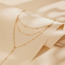 Fashionable Minimalist Y-Shape Necklace, Versatile Elegant Tassel & Pearl Multi-Layer Choker Style Necklace