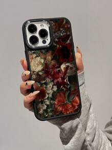 Ốp lưng điện thoại bằng silicon họa tiết hoa cổ điển, 1 chiếc, tương thích với Apple và các dòng điện thoại khác, chống nước, chống sốc, chống rơi, chống trầy xước, kiểu dáng thời trang, thích hợp làm quà tặng mùa xuân. - Nhiều màu - Xem 5