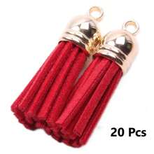 20/50 piezas Colgantes con borlas dorados y plateados, broches, accesorios para pendientes, llaveros, colgantes, borlas para manualidades y joyería DIY