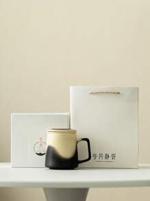1 Set Of 300ml Chinese Style Ceramic Coffee Mugs/Tea Cups, Ceramic Cups Suitable For Home Or Office Use, Gift Box Packaging For Holidays, Gifts For Family And Friends
