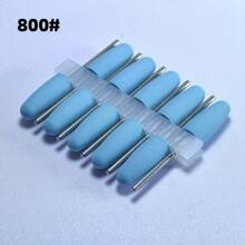 10-Piece Set, High-Quality Rubber Silicone Nail Drill Bit, Professional Nail Polishing Tools, Durable Nail Care Accessories, Fragrance-Free - Multicolor - View 10