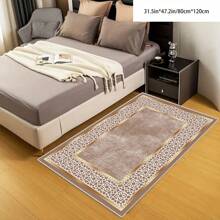 [Respaldo acolchado de terciopelo de cristal, grosor de 5 mm] 1 Alfombra con patrón geométrico floral - Impermeable, antideslizante, absorbente, lavable, suave y cómoda. Adecuada para cocina, sala de estar, dormitorio, pasillo, baño, lavandería - Fácil de limpiar, alfombra, decoración del hogar, decoración del baño del hogar, alfombra de exterior, felpudo, decoración de otoño, accesorios de baño, regreso a la escuela