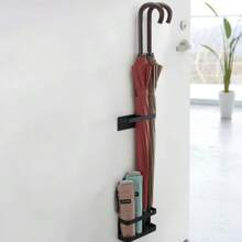 1pc Minimalist Iron Wall-Mounted Umbrella Stand Holder, Entryway Decor Gifts Birthday Graduation