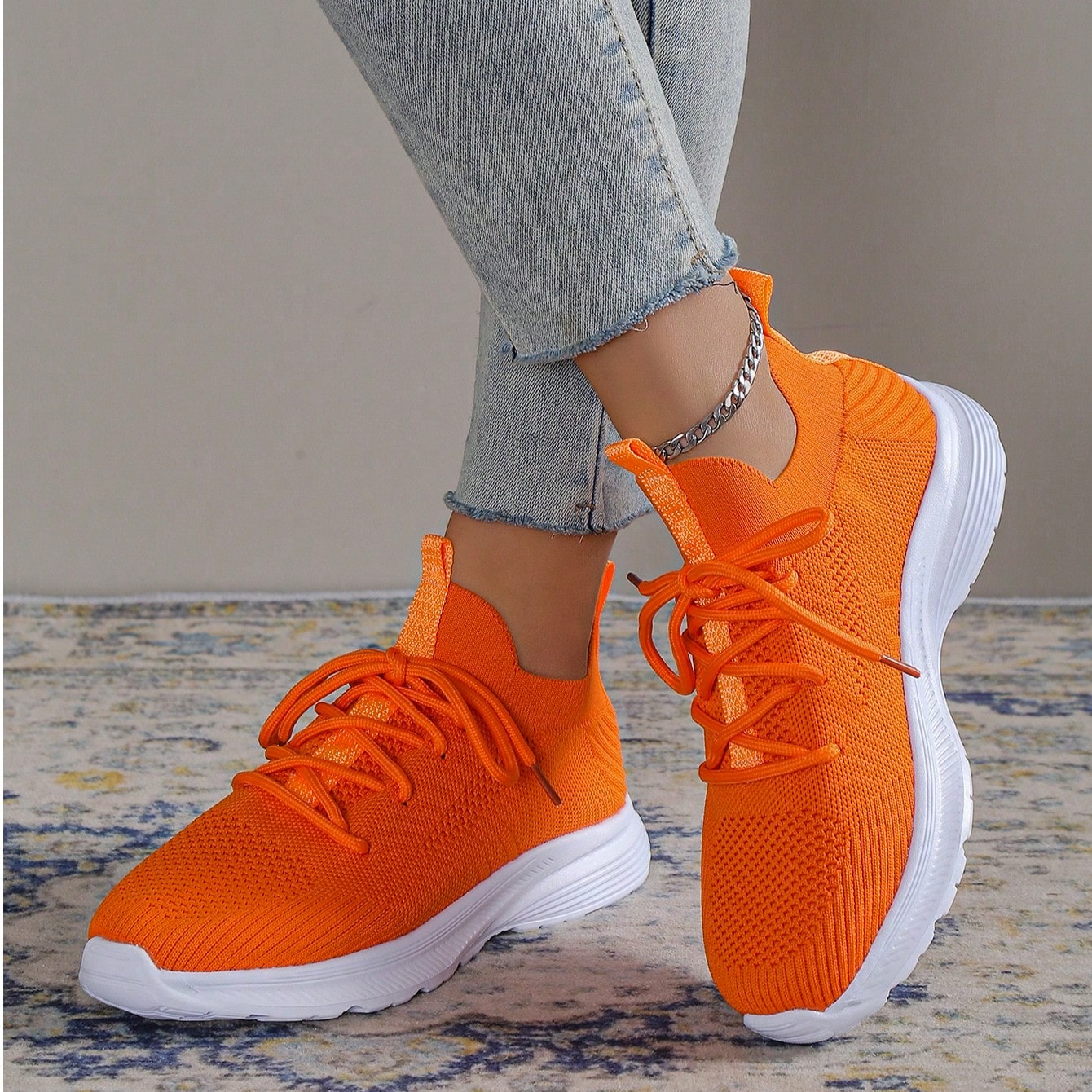 Piezas de zapatillas deportivas ligeras para correr en carretera para mujer