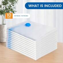 Transparent Vacuum Clothes Storage Bags Large Capacity Space-Saving Vacuum Sealant Storage Bags Dust Proof Wear-Resistant Compression Airtight Sealer Bags For Clothing Plush Toys Pillow Organizerbedroom,Organizer,Organiser,Home Storage,White T Shirt Women,Black Pants Women,Ladies Winter Clothes,Dress,Winter Clothes For Ladies,Elegant Woman Dresses,White Shirt For Ladies,Long Sleeve,White Jumpsuit For Women,Spring Dresses For Women,Spring Outfits For Women,Spring,Spring Clothes,Minimalist,Summer Tops