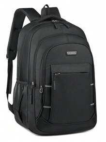 1pc Large Capacity Business Backpack, Fits Up To 17-Inch Laptop, Adjustable Shoulder Strap, Casual , Ideal For Commuting, Work And Travel, Suitable For School Season, Daily Commute And Vacation