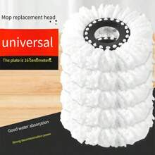 1/3/5/6 Pcs Replacement Mop Heads - 360° Rotation, Washable, Microfiber Mop Pads For Wet & Dry Floor Cleaning - Easy To Clean, , Polyester Material, Long-Lasting Cleaning Supplies - Multicolor - View 1