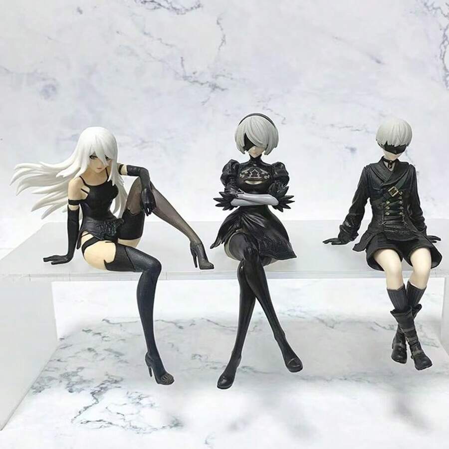 Bandai NieR Automata 13-15cm Sitting YoRHa No. 2 Type B 9S A2 Figure ...