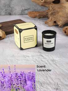 1 PIEZA Vela de vidrio aromática de color negro brillante, adecuada para restaurantes, hoteles, salas de estar, dormitorios. Conjunto romántico para la cena y decoración para bodas, velas para fiestas y decoración del hogar, velas sin humo ni olor para cenas a la luz de las velas, se puede usar como regalo, decoración del hogar, adecuado para Pascua, temporada de bodas, Día de San Valentín