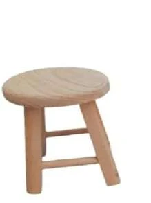 Pack Of 2 Reinforced Multipurpose Wooden Stools - Camel - View 2
