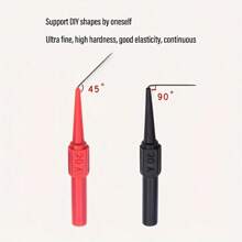 2pcs Piercing Wire Probe, Car Maintenance Test Piercing Wire Probe, Table Stick Back Needle Multimeter Pen High Temperature Resistant Wire - Multicolor - View 3