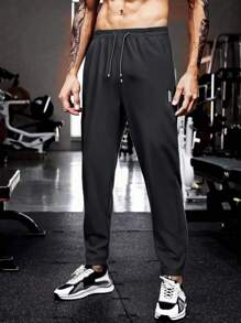 Men's Outdoor Sports Casual Ice Silk Straight-Leg Thin Pants, Summer
