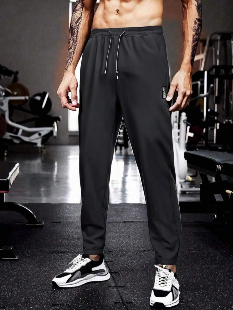 Men's Outdoor Sports Casual Ice Silk Straight-Leg Thin Pants, Summer