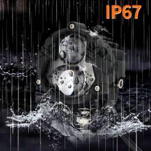 2 piezas Faros Auxiliares De Lupa Doble Color Luz Con Interruptor Para Auto y Moto - Negro - Ver 6