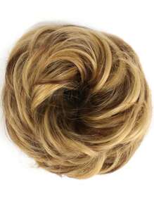 1pc Synthetic Hair Bun Extensions Messy Curly Elastic Hair Scrunchies Hairpieces Synthetic Chignon Donut Updo Hair Pieces For Women - Multicolor - View 17