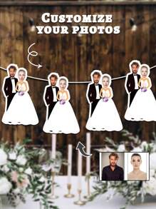 7/14/21 tấm banner ảnh cưới chân dung tùy chỉnh - Banner chân dung cô dâu chú rể cá nhân hóa, trang trí tiệc cưới tự làm đa năng, trang trí đẹp mắt, có thể tái sử dụng, món quà lý tưởng cho vợ, bố, mẹ, gia đình, bạn bè, phù hợp cho phòng trà, nhà cửa, sân vườn, văn phòng. - Nhiều màu - Xem 10