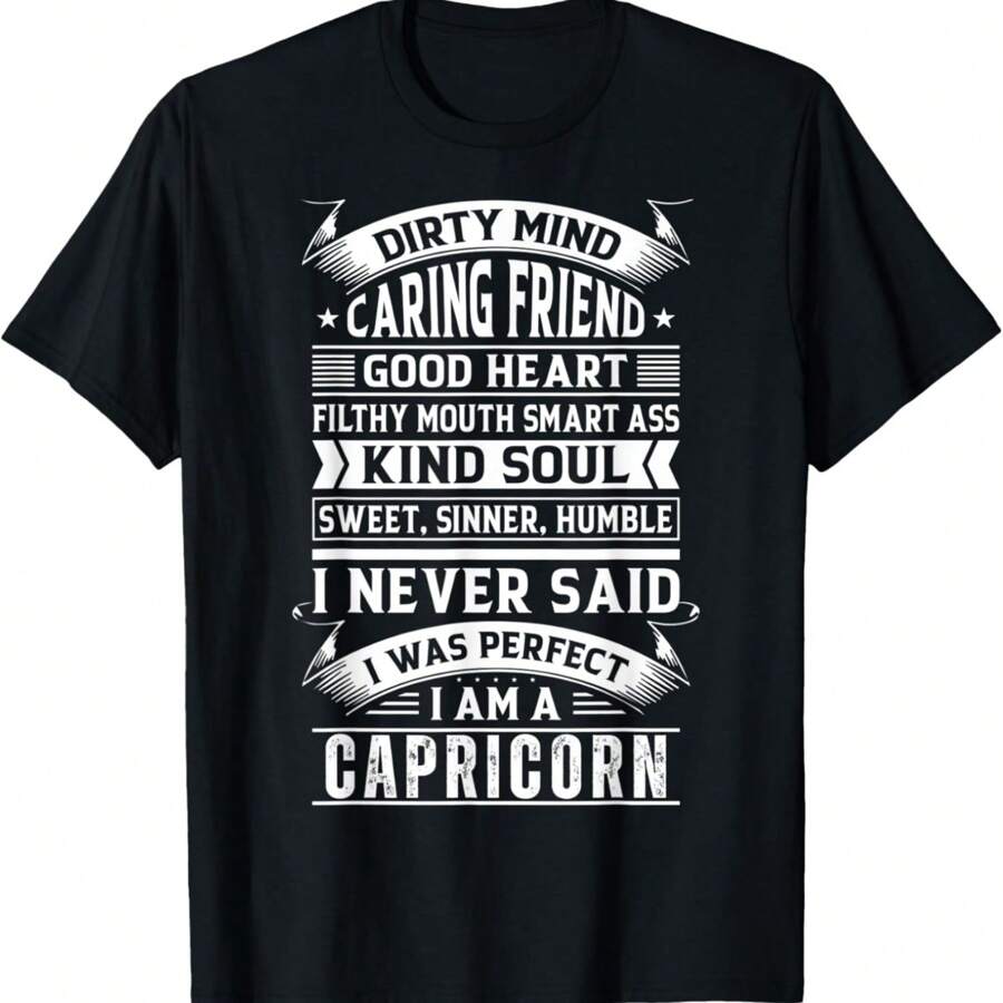 Capricorn Girl Black Queen Shirt Women January Birthday T-Shirt - 黑色 - 查看 1