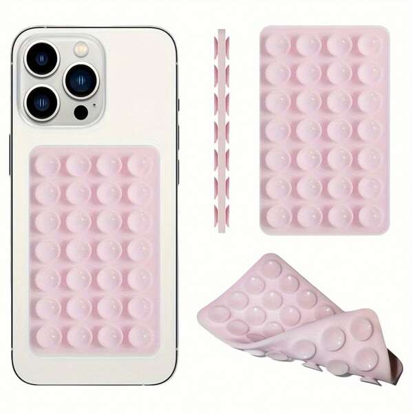 Silicone Suction Phone Holder, 28 Gripping Reusable Phone Stand, Ideal Gift For Friends, Valentine's Day, Ramadan Compatible With IPhone, Android Phone, Gift For Birthday, Family, Friends Phone Accessories