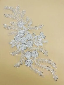 1pc Flower Design DIY Decoration - White - View 3