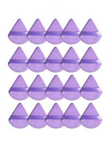 50pcs Triangular Velvet Makeup Powder Puff, Facial Powder Puff, Reusable Makeup Powder Puff, Facial And Eye Makeup Powder Puff,Makeup,Cheap,Room Decor,Vanity,Travel,Bedroom,Makeup Accessories,Puff,Makeup Blender,Powder Puff,Makeup Sponge,Cheap,Stocking Stuffers,Makeup,Makeup Tools,Cheap Stuff,Gifts,Gifts For Women,Christmas Gifts - Purple - View 9