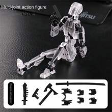 1个13关节可动人偶，机器人人偶模型，拼装积木人偶，3D打印人偶，圣诞礼物