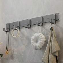 Household Wall Coat Rack Black Hooks For Hangging Clothes Towel Hanger Bathroom Robe Hook Heavy Duty Kitchen Accessories