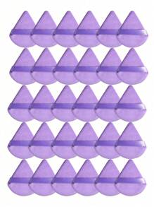 50pcs Triangular Velvet Makeup Powder Puff, Facial Powder Puff, Reusable Makeup Powder Puff, Facial And Eye Makeup Powder Puff,Makeup,Cheap,Room Decor,Vanity,Travel,Bedroom,Makeup Accessories,Puff,Makeup Blender,Powder Puff,Makeup Sponge,Cheap,Stocking Stuffers,Makeup,Makeup Tools,Cheap Stuff,Gifts,Gifts For Women,Christmas Gifts - Purple - View 8