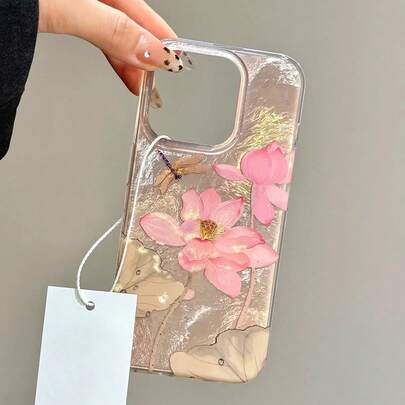 Ốp lưng điện thoại hình hoa, ốp lưng thời trang tối giản màu bạc trong suốt cao cấp, tương thích với iPhone 16/iPhone 15, ốp lưng iPhone 15 Pro Max, ốp lưng Apple P13, P14, ốp lưng điện thoại mềm chống va đập cho nữ, dành cho XS, XR, 7/8P, 7/8 GES2, ốp lưng iPhone 16/iPhone 15, XR, iPhone 16 Pro Max, 7P 8P, P12 Pro Max, P13 Pro Max, P14 Pro Max, P13, P14, P11, P12, P14, ốp lưng điện thoại mềm chống va đập cho nữ, XS/S/XS Max, 7/8 GES, ốp lưng điện thoại chống nước, chống sốc, chống rơi, chống trầy xước